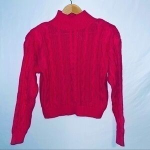 TARAZZIA Vintage Mock Neck Sweater - Small
